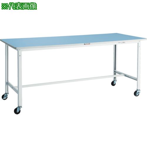 ■TRUSCO 軽荷重作業台(125kg)BE型 900X750XH806 φ75キャスター付 ホワイト色〔品番:BER0975C75W〕【8563748:0】[法人・事業所限定][直送元][店頭受取不可]