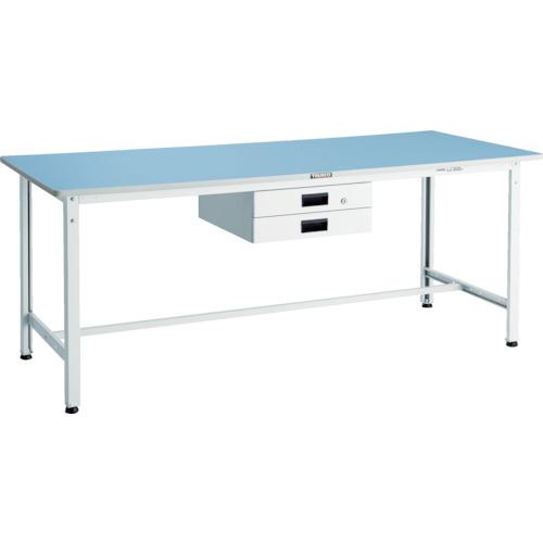 ■TRUSCO 軽荷重作業台(250kg)BE型 1800X750XH740 薄型2段引出付 ホワイト色〔品番:BER1875UDK2W〕【8563929:0】[法人・事業所限定][直送元][店頭受取不可]｜ホームセンターバロー　店 36,036円