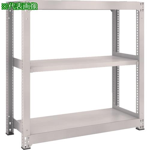 ■TRUSCO スチールラック M3型中量棚 1800&times;1121&times;H1200 3段 単体 ネオグレー〔品番:M346123〕【8563950:0】[直送DS][店頭受取不可]｜ホームセンターバロー　店