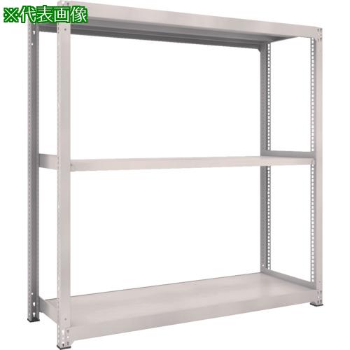■TRUSCO スチールラック M3型中量棚 1500×1121×H1800 3段 単体 ネオグレー〔品番:M365123〕【8563997:0】[直送DS][店頭受取不可]