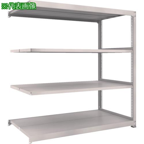 ■TRUSCO スチールラック M3型中量棚 1500×1121×H1800 4段 連結 ネオグレー〔品番:M365124B〕【8564009:0】[直送DS][店頭受取不可]