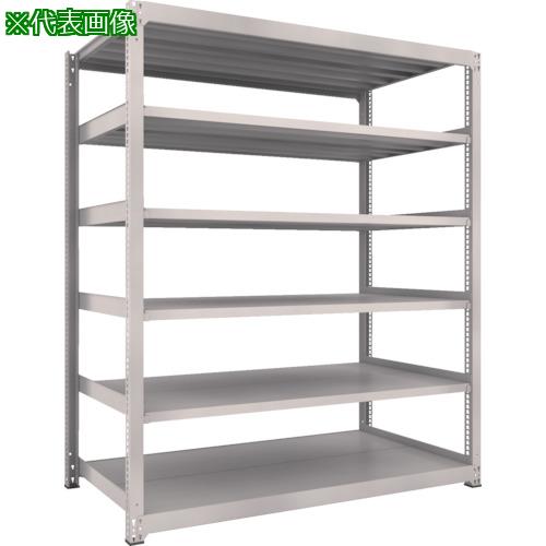 ■TRUSCO スチールラック M3型中量棚 1200&times;1121&times;H2100 6段 単体 ネオグレー〔品番:M374126〕【8564036:0】[直送DS][店頭受取不可]｜ホームセンターバロー　店