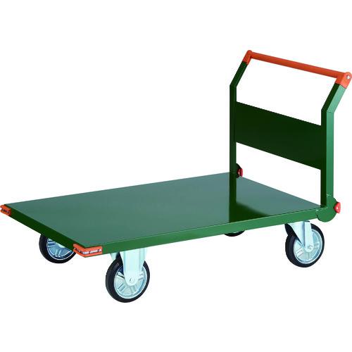 ■TRUSCO 鋼鉄製運搬車 1200X750 ハンドル側自在車〔品番:SH1R〕【8564150:0】[法人・事業所限定][直送元][店頭受取不可]｜ホームセンターバロー　店