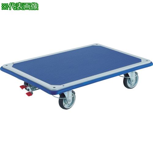 ■TRUSCO プレス製台車 ドンキーカート 平台車 4輪自在リングストッパー付 均等荷重150kg〔品番:115NJRS4〕【8564190:0】[送料別途見積り][店頭受取不可]