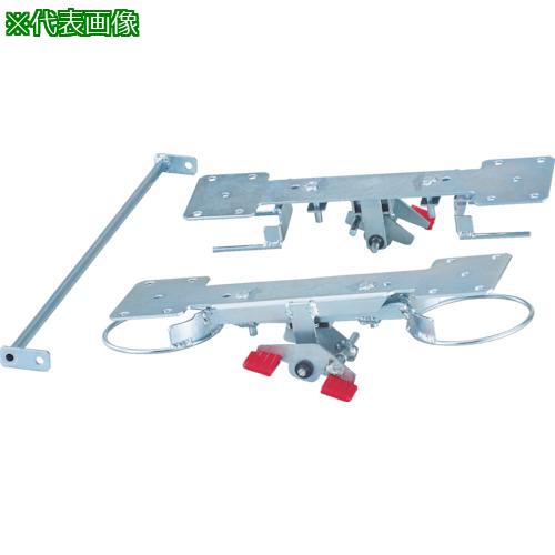 ■TRUSCO 樹脂台車 グランカート用リング式 自在2輪固定2輪ストッパー〔品番:TP800JKRS4〕【8564215:0】[店頭受取不可]｜ホームセンターバロー　店