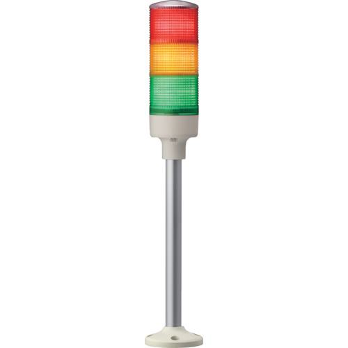 ■シュナイダー 赤黄緑 φ60 積層式LED表示灯円形取付台+ポール〔品番:XVGB3HRYG〕【8568041:0】[送料別途見積り][掲外取寄][店頭受取不可]