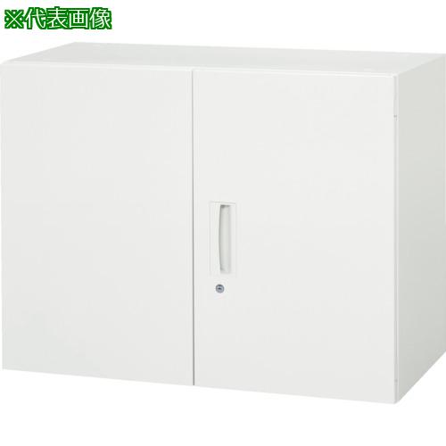 ■DAISHIN 壁面収納庫 両開き型 上下兼用D400 ホワイト〔品番:V94007H〕【8569703:0】[法人・事業所限定][直送元][店頭受取不可]