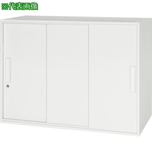 ■DAISHIN 壁面収納庫 3枚引戸型 上下兼用D400 ホワイト〔品番:V94007TS〕【8569706:0】[法人・事業所限定][直送元][店頭受取不可] 35,750円