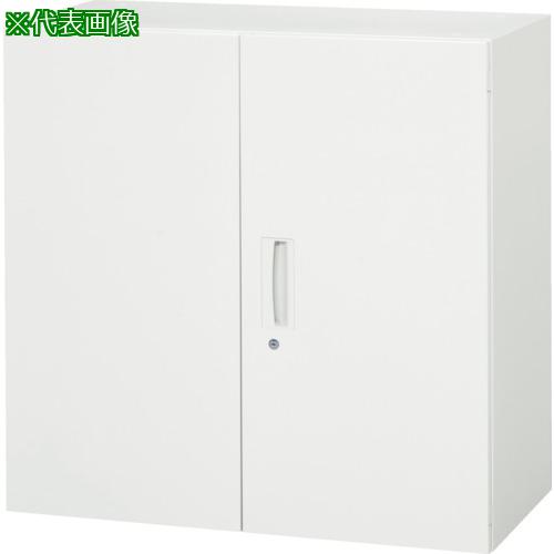 ■DAISHIN 壁面収納庫 両開き型 上下兼用D400 ホワイト〔品番:V94009H〕【8569708:0】[法人・事業所限定][直送元][店頭受取不可]