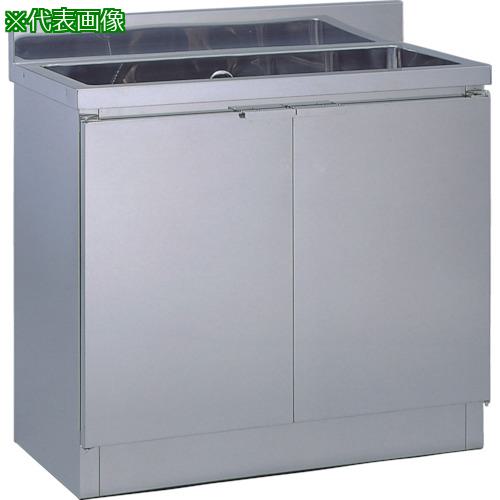 ■テラオカ 1-94CS キャビネット式シンク1槽 SUS430〔品番:10111011〕【8570518:0】[送料別途見積り][法人・事業所限定][外直送][店頭受取不可]