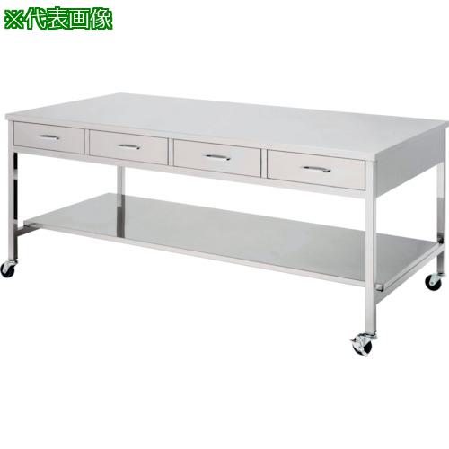 ■テラオカ アネックス ステンレス製作業台 YSW-220(両面引出付)〔品番:10170382〕【8570548:0】[送料別途見積り][法人・事業所限定][外直送][店頭受取不可]