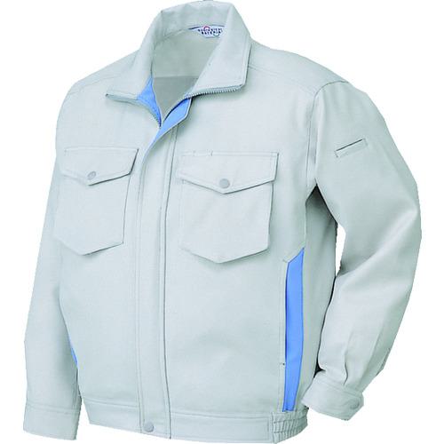■ミドリ安全 エコ帯電防止 男女共用ブルゾン シルバーグレー L〔品番:RC461UEL〕【8577021:0】[送料別途見積り][掲外取寄][店頭受取不可]