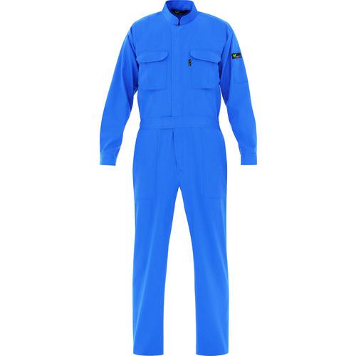 ■ミドリ安全 ベルデクセル 綿100% 帯電防止ツナギ服 ブルー 3L〔品番:VE1633L〕【8578846:0】[送料別途見積り][掲外取寄][店頭受取不可]