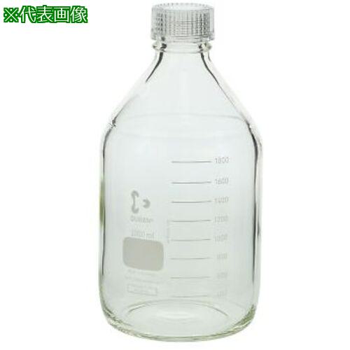 ■AS ねじ口瓶丸型白 透明キャップ付2000〔品番:203506〕【8586745:0】[送料別途見積り][掲外取寄][店頭受取不可]｜ホームセンターバロー　店