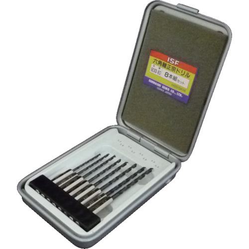 ■ISF 六角軸正宗ドリル 8本組セット(スチールケース入)〔品番:6EXD8S〕【8587327:0】[送料別途見積り][掲外取寄][店頭受取不可] 6,040円