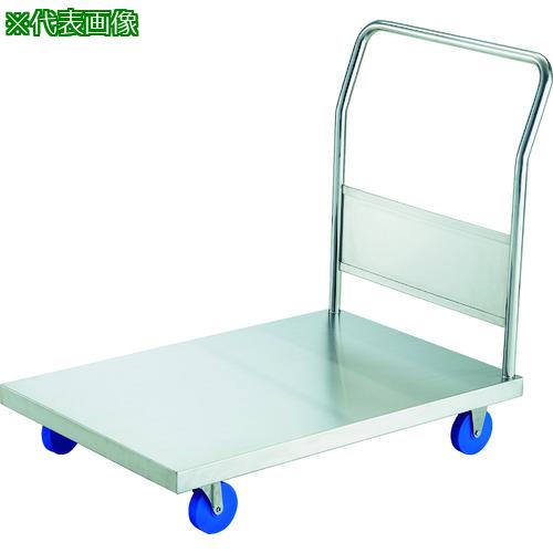 ■TRUSCO オールステンレス台車 800X450 Φ100MC〔品番:AS3100MC〕【8591121:0】[法人・事業所限定][直送元][店頭受取不可]｜ホームセンターバロー　店