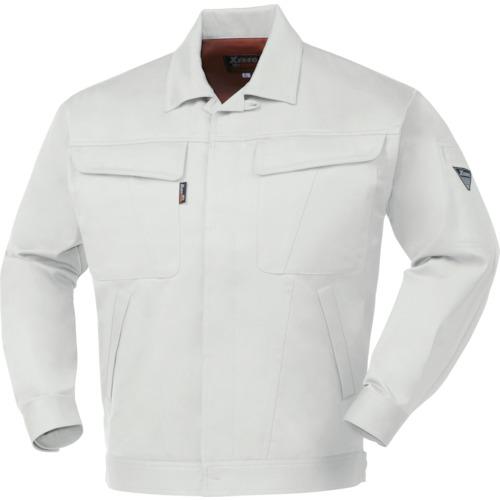 ■XEBEC 比翼型長袖ブルゾン2071-22-M シルバーグレー〔品番:207122M〕【8604002:0】[送料別途見積り][掲外取寄][店頭受取不可]