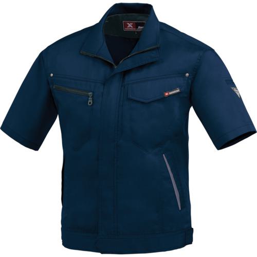 ■XEBEC 半袖ブルゾン1631-19-3L ディープネイビー〔品番:1631193L〕【8612745:0】[送料別途見積り][掲外取寄][店頭受取不可]