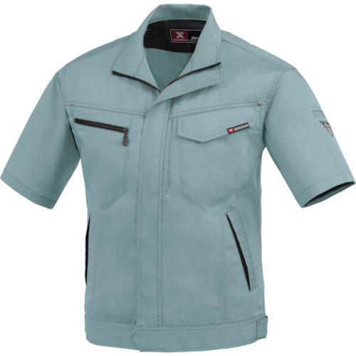 ■XEBEC 半袖ブルゾン1631-605-S ミストグリーン〔品番:1631605S〕【8612767:0】[送料別途見積り][掲外取寄][店頭受取不可]