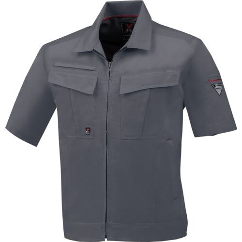 ■XEBEC 半袖ブルゾン1651-25-M チャコールグレー〔品番:165125M〕【8613032:0】[送料別途見積り][掲外取寄][店頭受取不可]