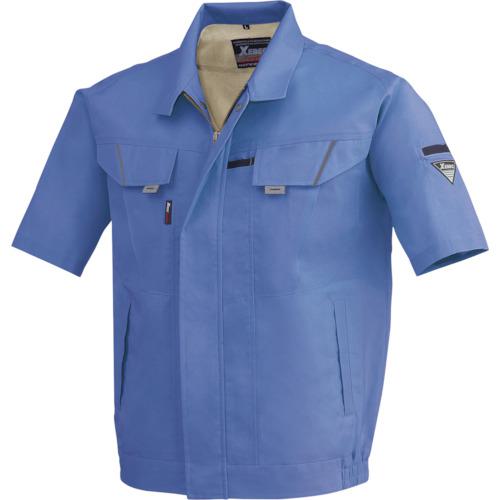 ■XEBEC 半袖ブルゾン7561-40-3L ブルー〔品番:7561403L〕【8616488:0】[送料別途見積り][掲外取寄][店頭受取不可]