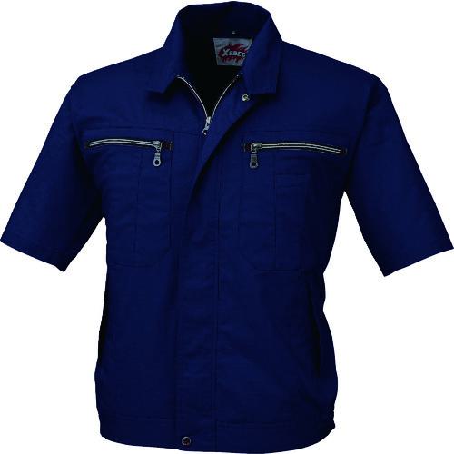 ■XEBEC 半袖ブルゾン8891-10-3L コン〔品番:8891103L〕【8617108:0】[送料別途見積り][掲外取寄][店頭受取不可]