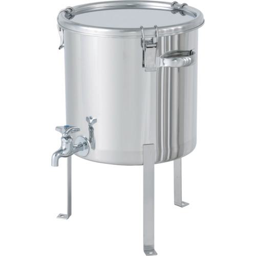■MONOVATE 蛇口付密閉容器平鋼脚付 25L〔品番:CTHWFL33〕【8666526:0】[法人・事業所限定][外直送元][店頭受取不可]
