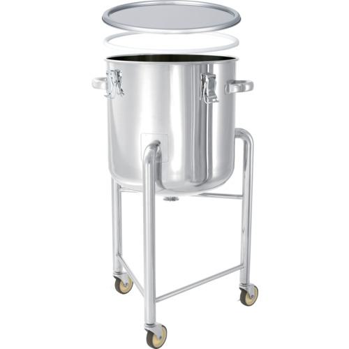 ■MONOVATE 鏡板型 PTFEパッキン付密閉容器 脚付 45L〔品番:DTCTHLPTFE39〕【8666567:0】[法人・事業所限定][外直送元][店頭受取不可]