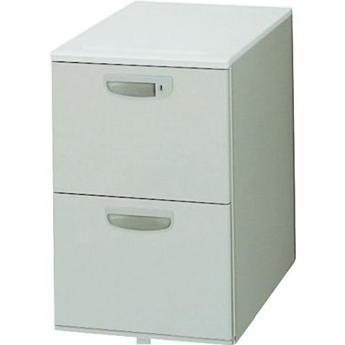 ■NAIKI ワゴン(2段) NED型/天板:ウォームホワイト/W395×D600×H611〔品番:NED046YCAWH〕【8685644:0】[送料別途見積り][法人・事業所限定][外直送][店頭受取不可]