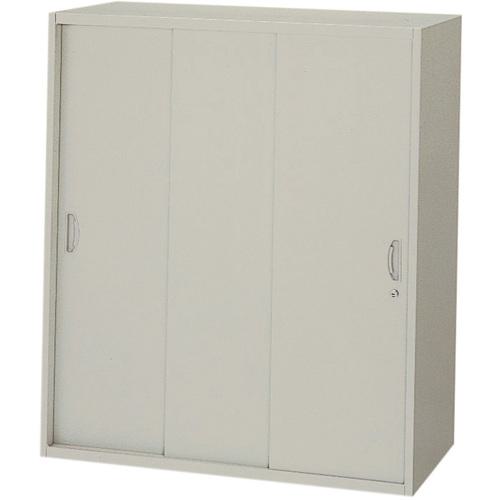 ■NAIKI 収納庫 NWS型 スチール引違い書庫(3枚戸) W899&times;D400&times;H700〔品番:NWS0907H3AW〕【8685977:0】[送料別途見積り][法人・事業所限定][外直送][店頭受取不可]｜ホームセンターバロー　店