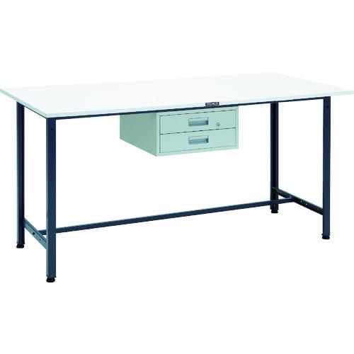 ■TRUSCO 軽荷重立作業台(300kg)HAE型 1800X900XH900 2段引出付 ダークグレー色〔品番:HAE1809F2DG〕【8688672:0】[法人・事業所限定][直送元][店頭受取不可]