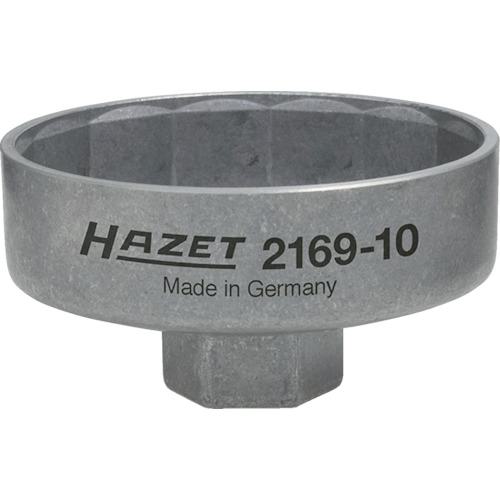 ■HAZET カップ式オイルフィルターレンチ14角 フィルター径74 差込9.5〔品番:216910〕【8689117:0】[送料別途見積り][掲外取寄][店頭受取不可]