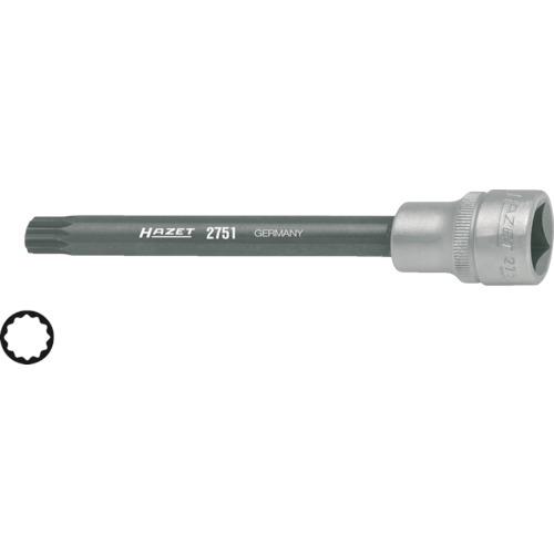 ■HAZET シリンダーヘッドスクリュードライバーソケット 差込角12.7mm〔品番:2751〕【8689160:0】[送料別途見積り][掲外取寄][店頭受取不可]