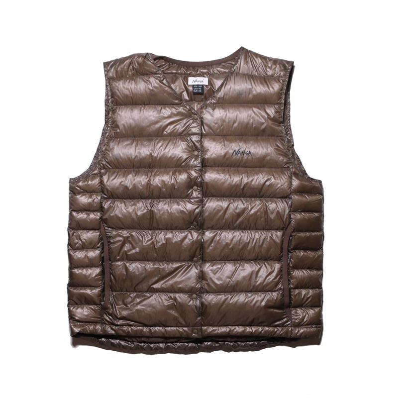 【即納在庫品】 ナンガ インナーダウンベスト ウィメンズ MOCHA M N1IVMO42