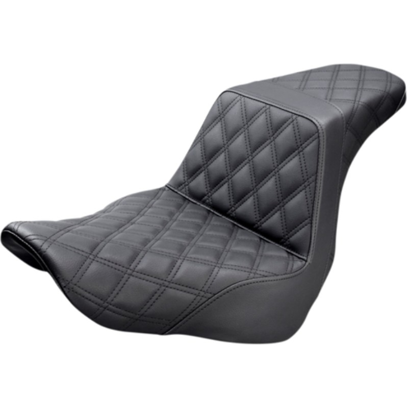 【Saddlemen】 ステップアップシート フルラティスステッチ ブラック SAD-818-29-175