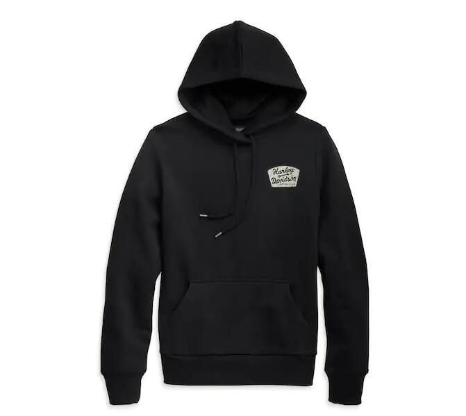 【ハーレー完全無欠】【Lady\u0027s】ティーシャツ パーカー96178-23VW 黒いこと 刷り上げる 黒