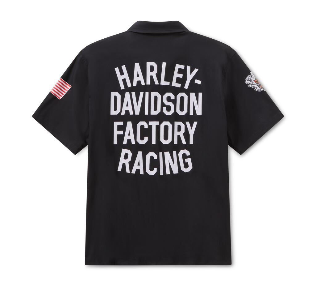 【ハーレー純正】 ユニセックス FACTORY RACING チーム 半袖シャツ 96377-26VX｜HD東久留米オンラインショップ