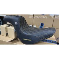 【Saddlemen】 ProSeries SDC パフォーマンスグリッパーシート　ゴールドステッチ　SC81829DB-SP-GL