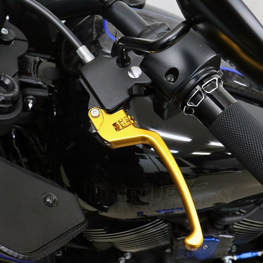 ハーレー M8ソフテイル アルミ アジャスタブルレバーセット スタンダードタイプ (ゴールド/ゴールド) スピードラ 24,486円