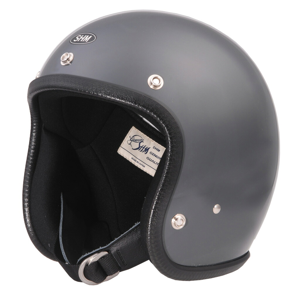SHM Genuine ジェットヘルメット ガンシップグレー ディン マーケット