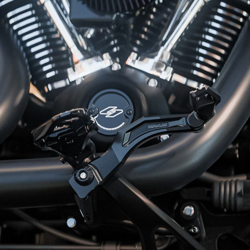 ハーレー M8 ストリートボブ、スタンダード、ローライダー/S/ST SX3 ブレーキレバーセット (ブラック) クラウス