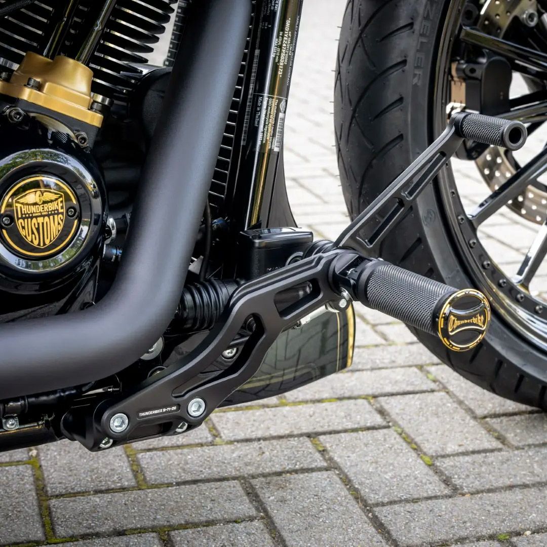 ハーレー　サンダーバイク ライザーキット　9インチ ローライダーst 楽天市場】M8ソフテイル ストリートボブ、ブレイクアウト