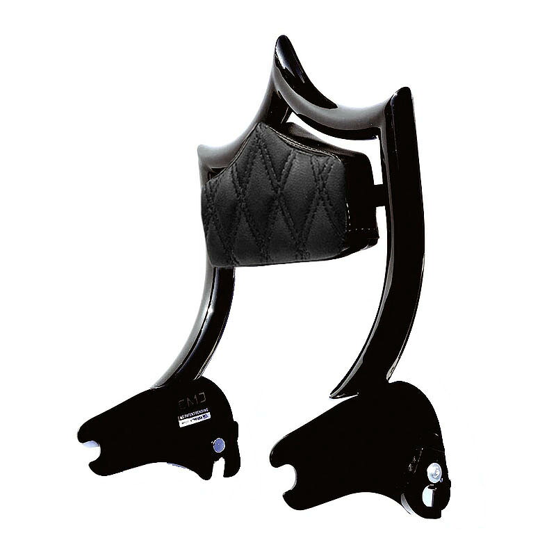 【CMC】GBREV1911BLACK エル・レイ デタッチャブルバックレスト グロスブラック ダイアモンドパッド　ブラックステッチ 1997～2008 ツーリング