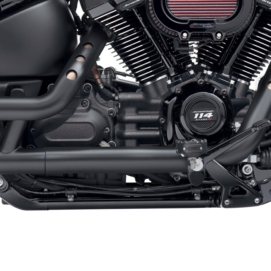 【純正】M8 Touring、Trike、Softail用 トランスミッションハードウェアキット グロスブラック 12600253