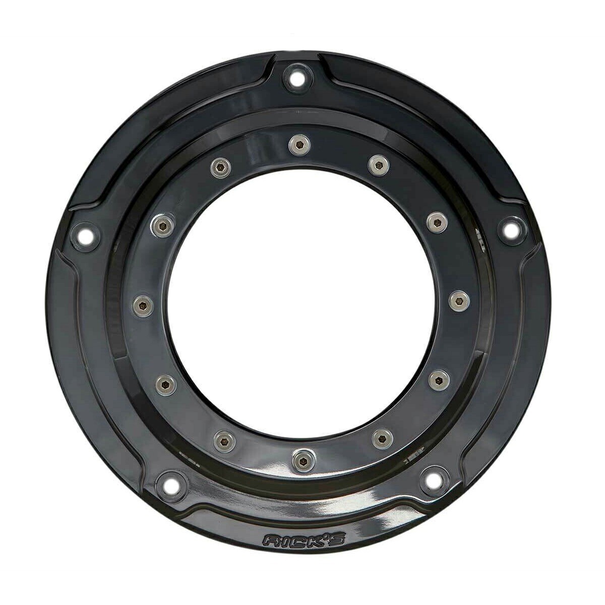 【Ricks Motorcycles】 Porthole・ツーリング用ダービーカバー ロゴ無し グロスブラック　65-0000081-SG 38,170円