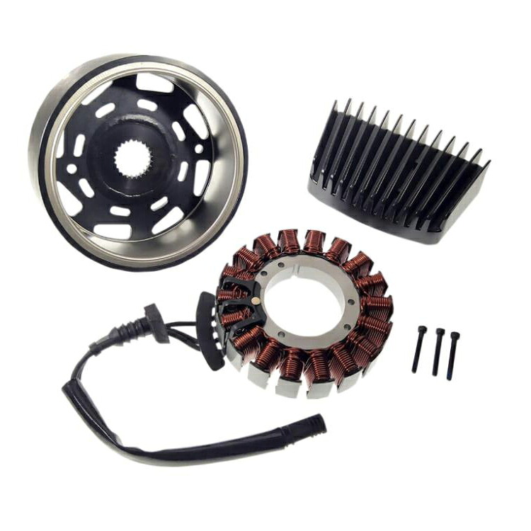 ハーレー M8 Touring ローター/ステーター/レギュレーターキット ブラック【Drag Specialties】2112-1516