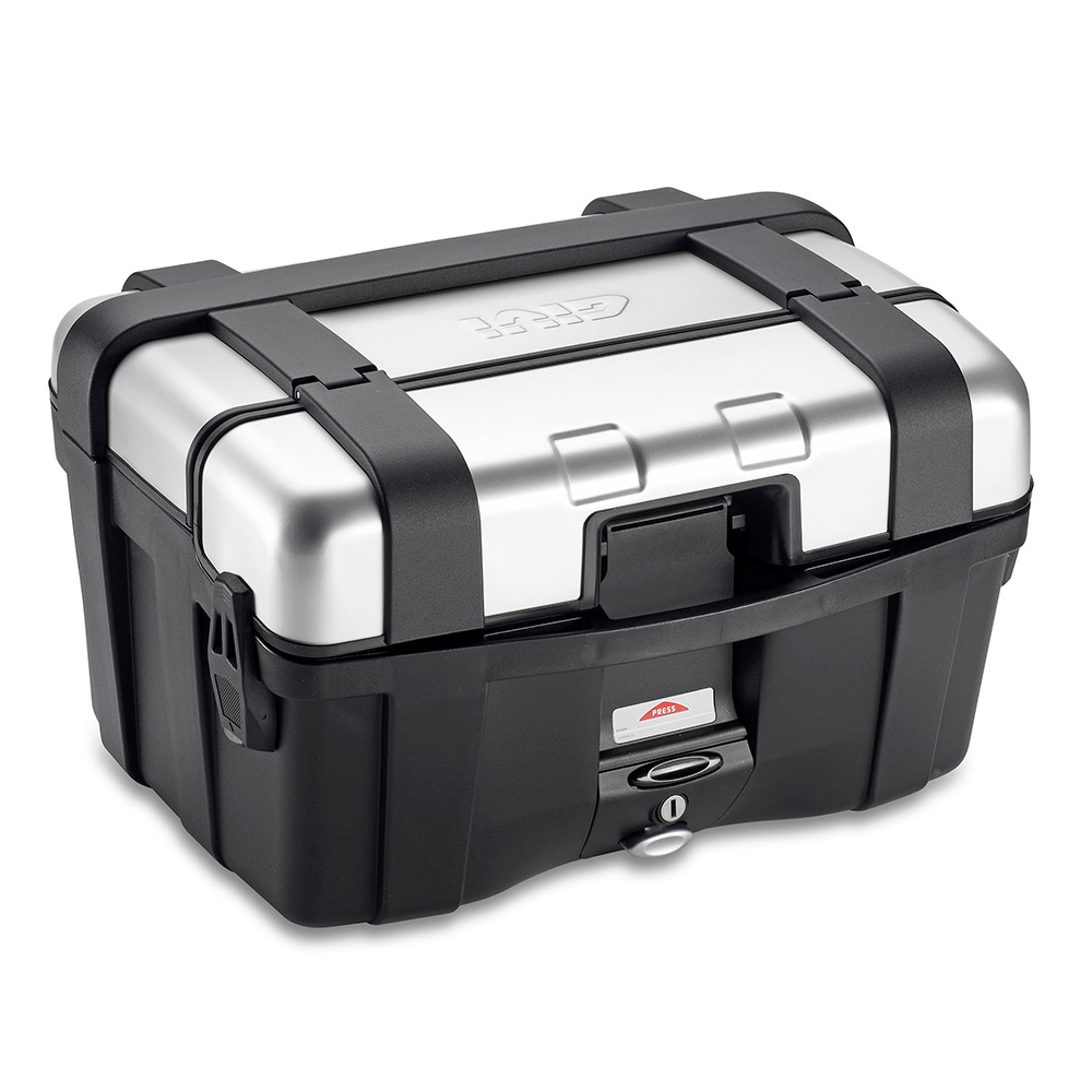 【GIVI】TRK46N MONOKEY トップケース 46L TREKKER　アルミフィニッシュ｜ワールドモーターライフ