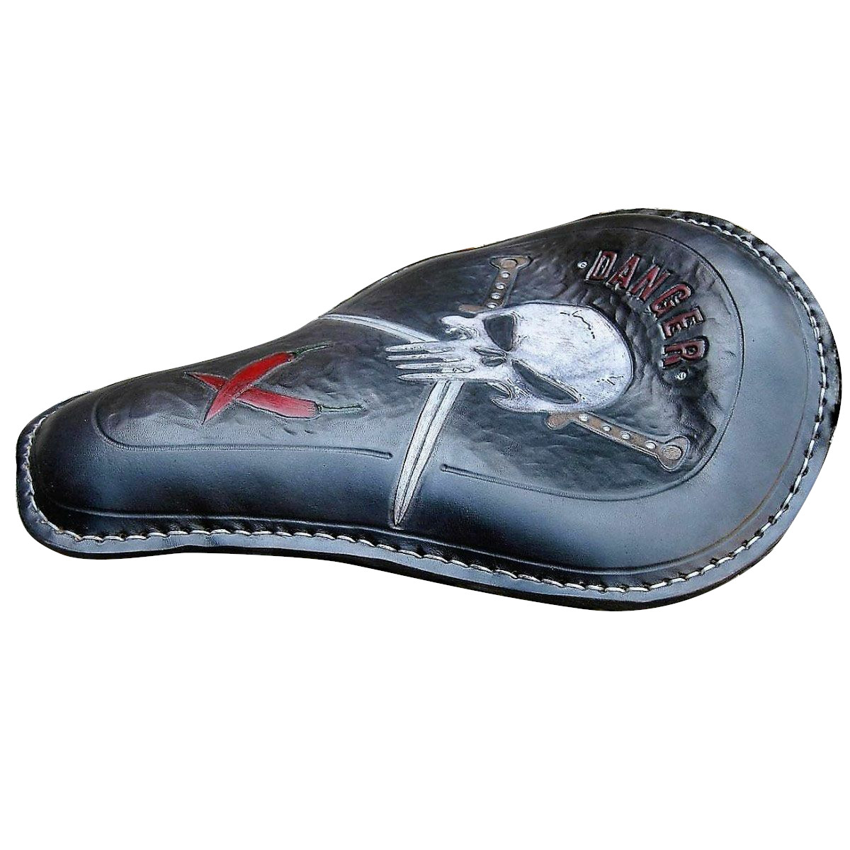 【dhカスタム】汎用ソロシート デンジャー・スカル DHC-DANGER-SKL