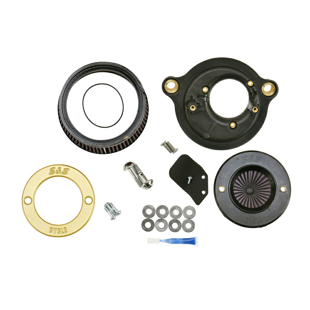 【S&S】Air Stinger リング付・ステルスエアクリーナー M8用 ゴールド 170-0714-G 27,310円
