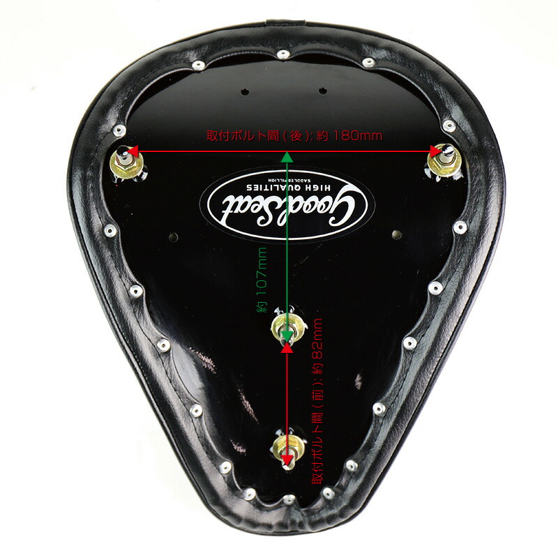 【GOODS】GOODサドルシートキットダイアモンドブラックステー付きG3-00122